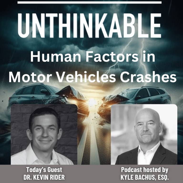 Kyle Bachus & Dr. Kevin Rider on episode 1 of Unthinkable podcast.