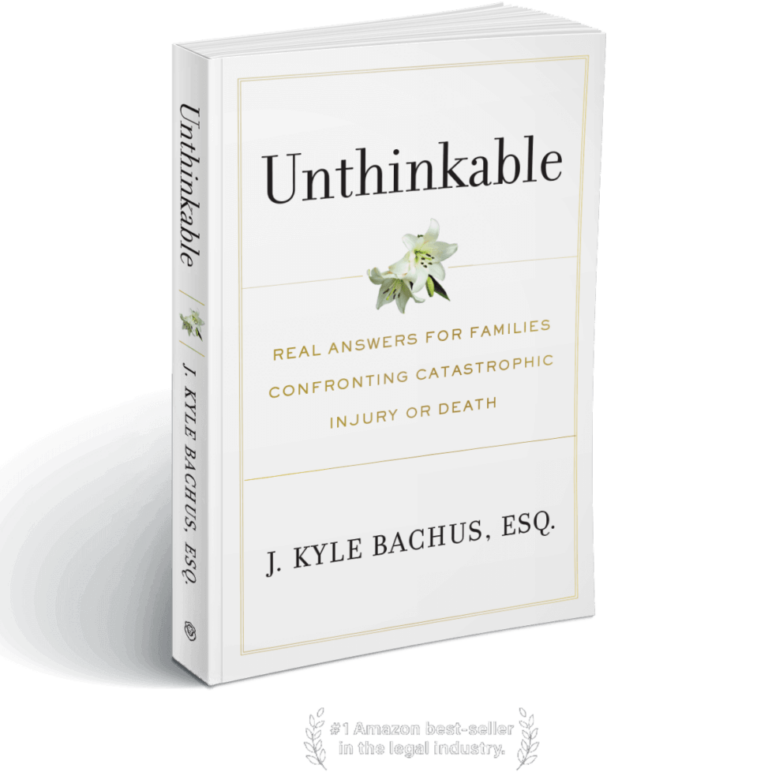 An image of the book "Unthinkable" by wrongful death lawyer Kyle Bachus