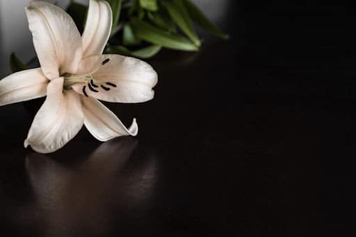 Memorial flowers after a wrongful death settlement.